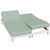 Drap-housse uni sommier articulé flanelle bonnets 26 cm (vert amande)