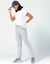 Pantalon jogging, molleton gratté (gris chiné)
