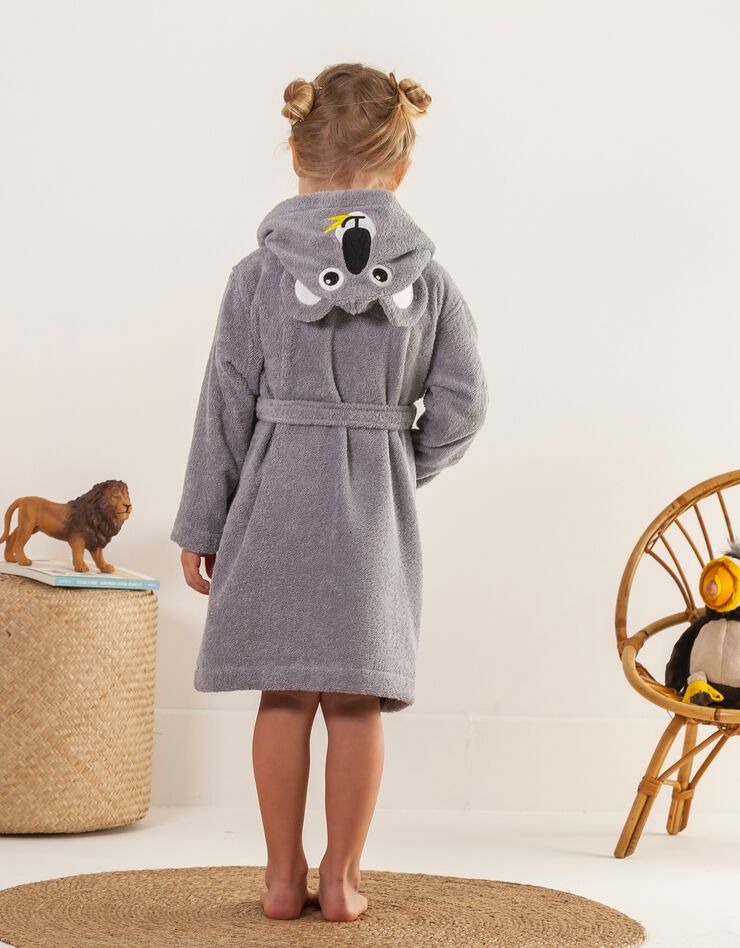 Peignoir de bain enfant koala éponge coton - 380g/m2 (gris) Peignoir de bain enfant koala éponge coton - 380g/m2 (gris)