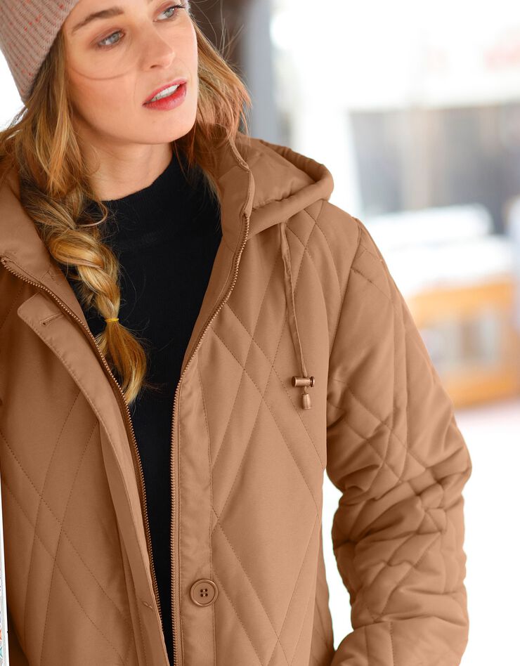 Parka matelassée microfibre (caramel) Parka matelassée microfibre (caramel)