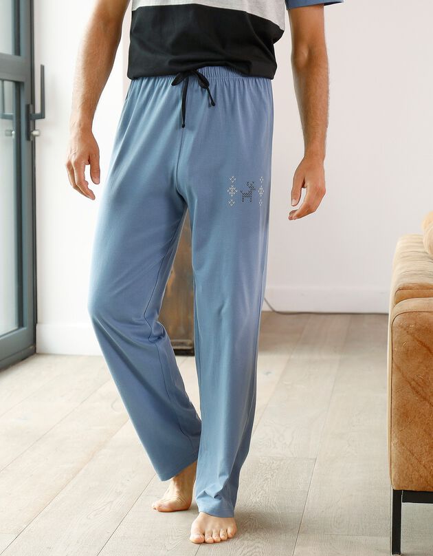 Pantalon de pyjama bleu (bleu)