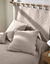 Tête de lit unie coton style boutis Cassandre (beige)