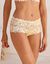 Culotte haute dentelle unie Arum (miel)