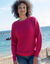 Pull col rond maille anglaise (framboise)