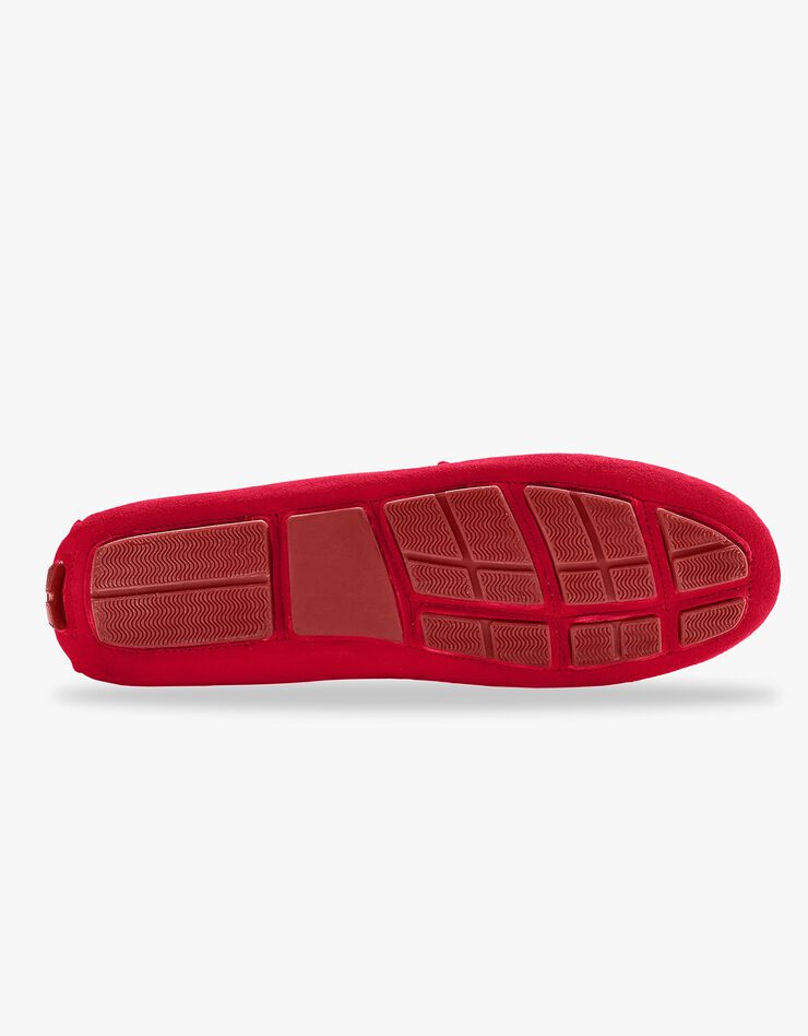Mocassins en cuir velours - rouge (rouge) Mocassins en cuir velours - rouge (rouge)
