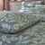 Linge de lit C&eacute;line en flanelle imprim&eacute; floral (eucalyptus)