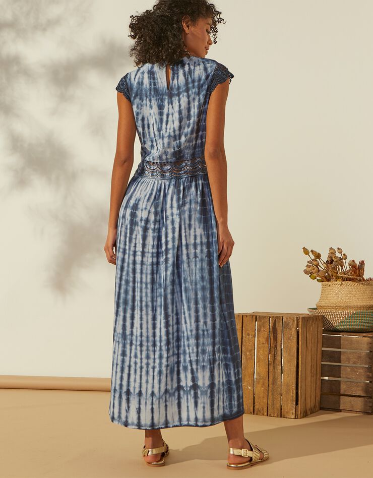 Robe longue tie and dye (bleu) Robe longue tie and dye (bleu)