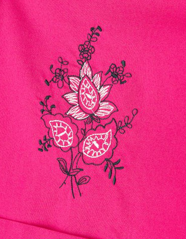 Tablier cuisine brodé 7/8ème sans manches (fuchsia) Tablier cuisine brodé 7/8ème sans manches (fuchsia)