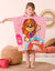 Poncho de bain enfant Pat'Patrouille® éponge et velours coton - 320g/m2 (rose)
