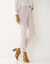 Pantalon 7/8ème fuselé fluide (rose poudré)