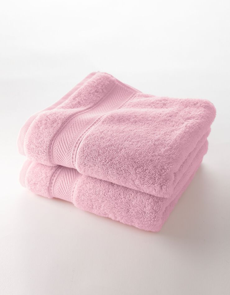 Éponge unie 540g/m2 confort luxe (rose poudré) Éponge unie 540g/m2 confort luxe (rose poudré)