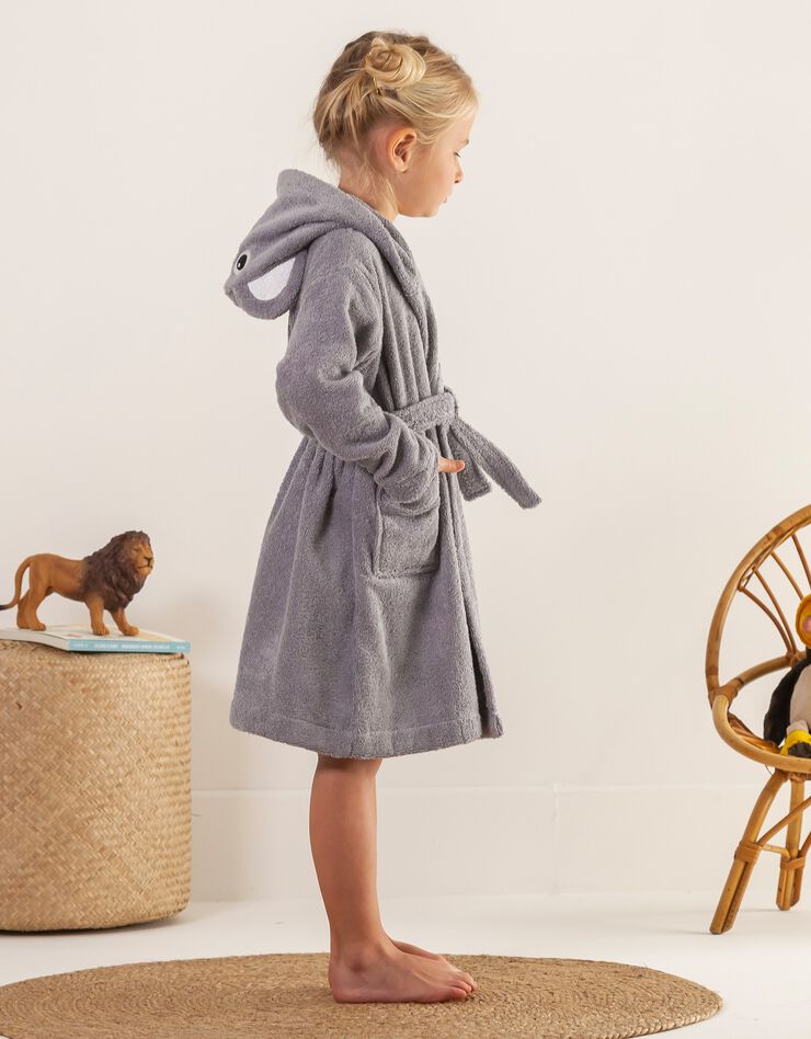 Peignoir de bain enfant koala éponge coton - 380g/m2 (gris) Peignoir de bain enfant koala éponge coton - 380g/m2 (gris)