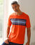 T-shirt pyjama manches courtes rayures coton (orange) T-shirt pyjama manches courtes rayures coton (orange)