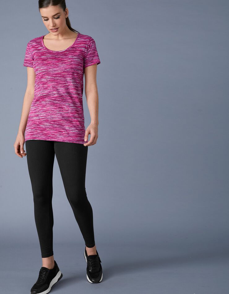 Legging uni, coton biologique (noir)