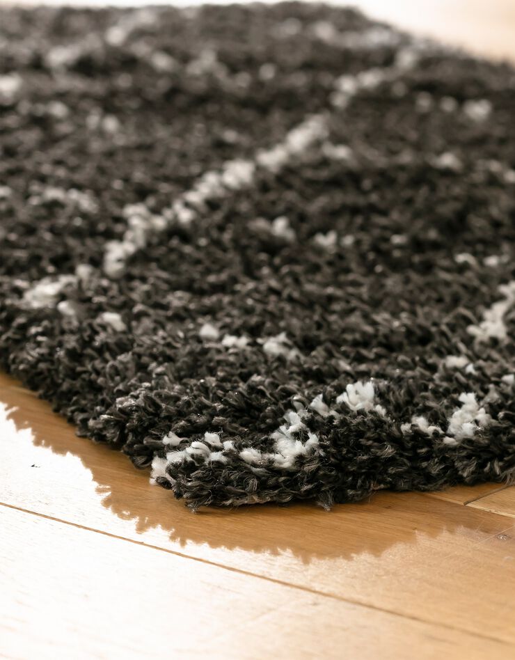 Tapis rectangulaire Saoura noir (noir)