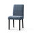 Housse bi-extensible microfibre gaufrée graphique spéciale chaise (bleu)