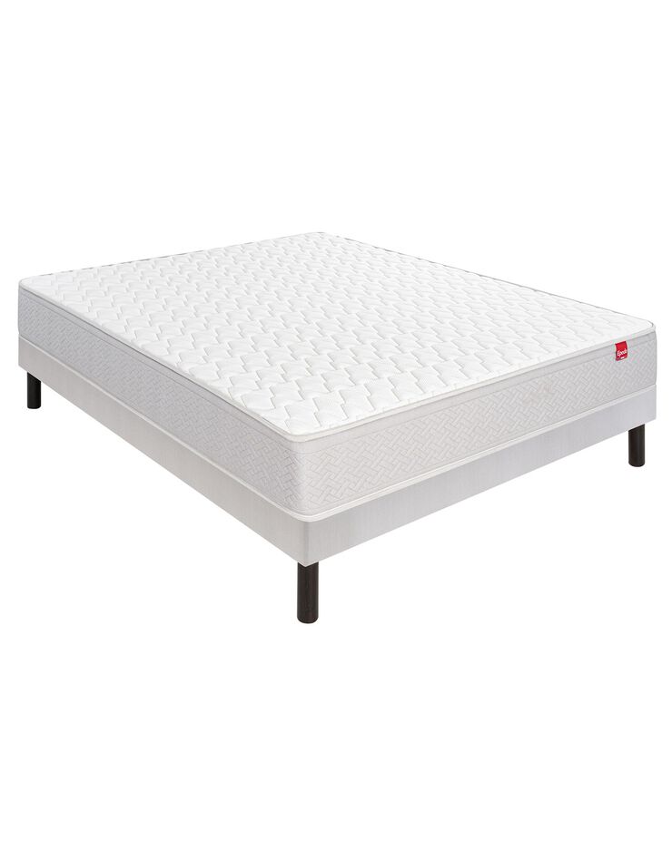 Matelas ressorts Multispire Epéda 22 cm - Qualité hôtellerie (blanc)