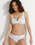 Soutien-gorge forme crois&eacute;e uni brod&eacute; Olbia - sans armatures (blanc)