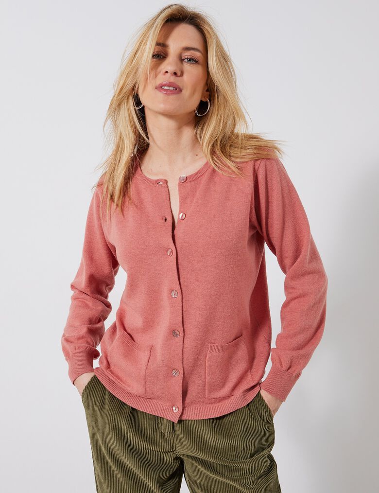 Cardigan Talbots Boutonné Lavande - Taille M - Bon état