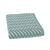 Serviette éponge coton jacquard 500 g/m² (bleu / blanc)