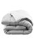 Edredon bicolore (gris + blanc)
