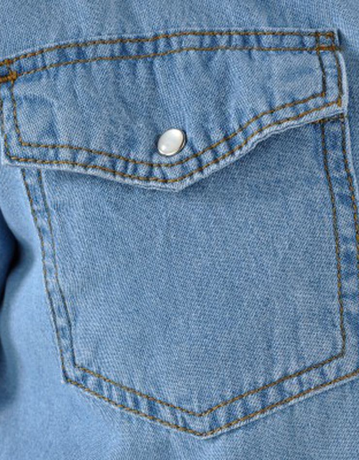 Chemise jean "western" (bleached) Chemise jean "western" (bleached)