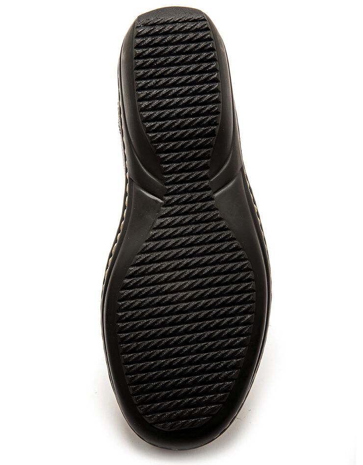 Sans-gêne élastiqués cuir noir - grande largeur (noir)