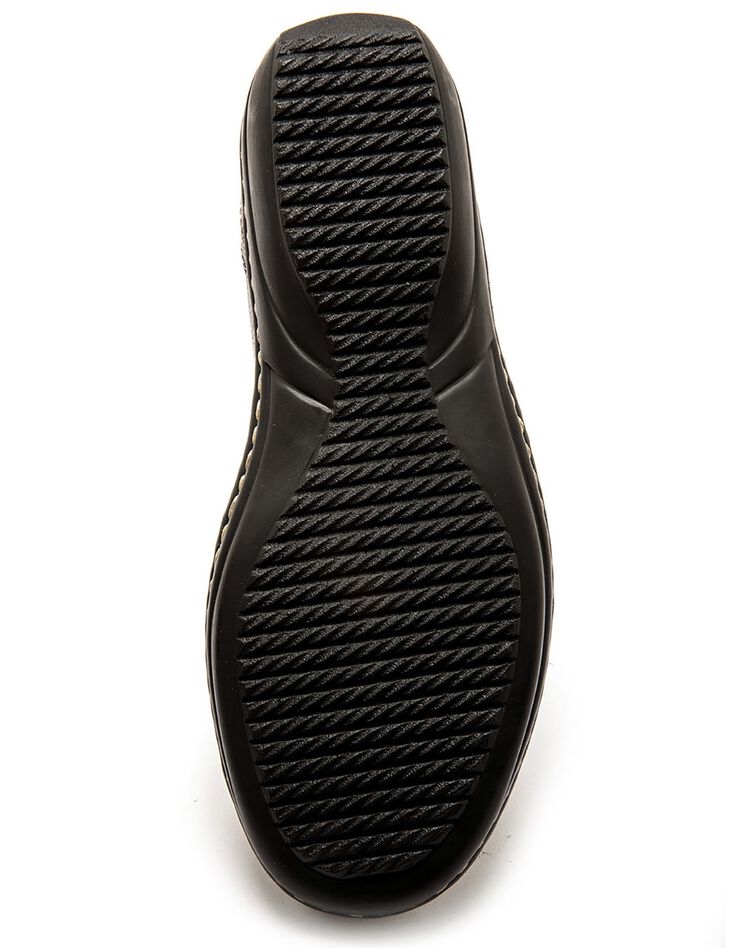 Sans-gêne élastiqués cuir noir - grande largeur (noir) Sans-gêne élastiqués cuir noir - grande largeur (noir)