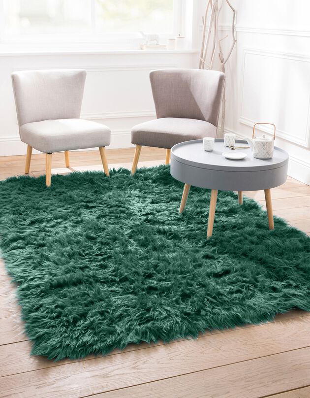 Tapis poils longs (vert sapin)