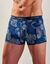 Boxer imprimé feuillage - lot de 3 (bleu + marine)