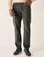 Pantalon 5 poches velours fines c&ocirc;tes &eacute;lastiqu&eacute; c&ocirc;t&eacute;s (vert gris&eacute;)