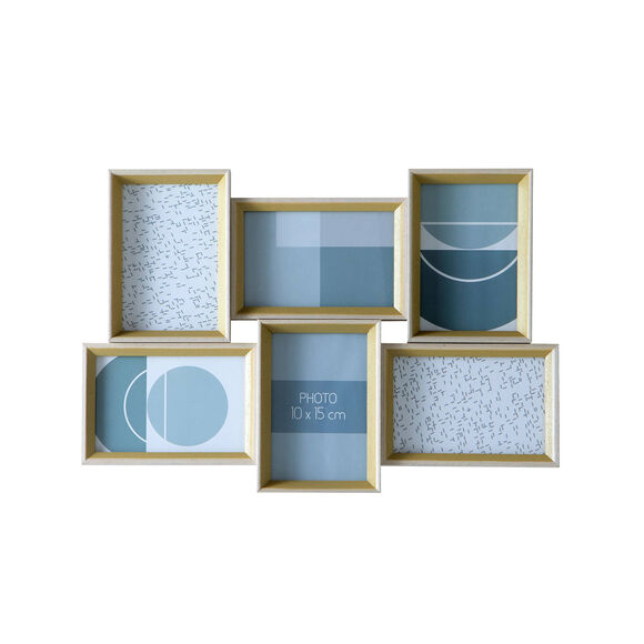 P&ecirc;le-m&ecirc;le 6 cadre-photos bois (bois)