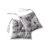 Galette de chaise imprim&eacute; tropical - lot de 2 (gris)