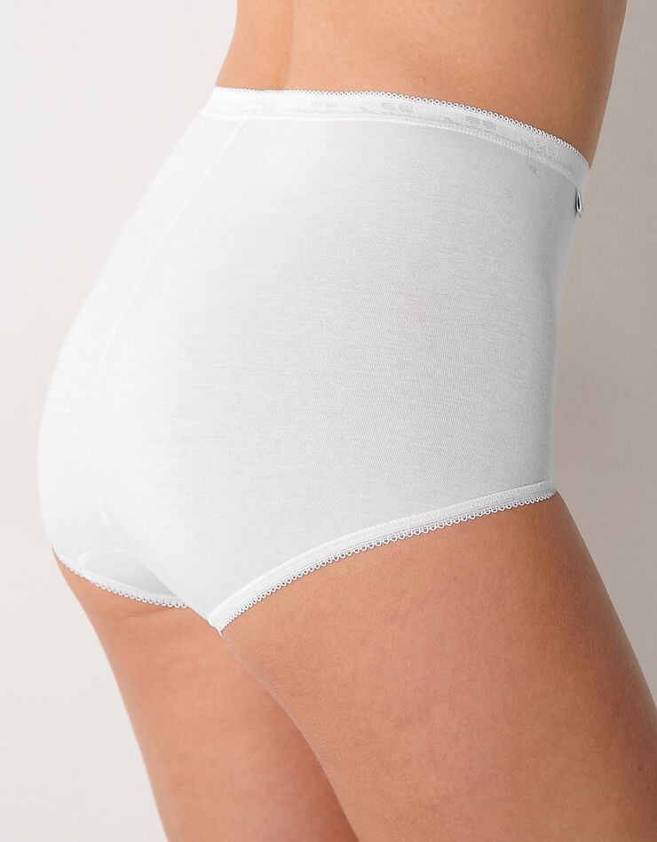 Culotte maxi Basic - lot de 3 (blanc)