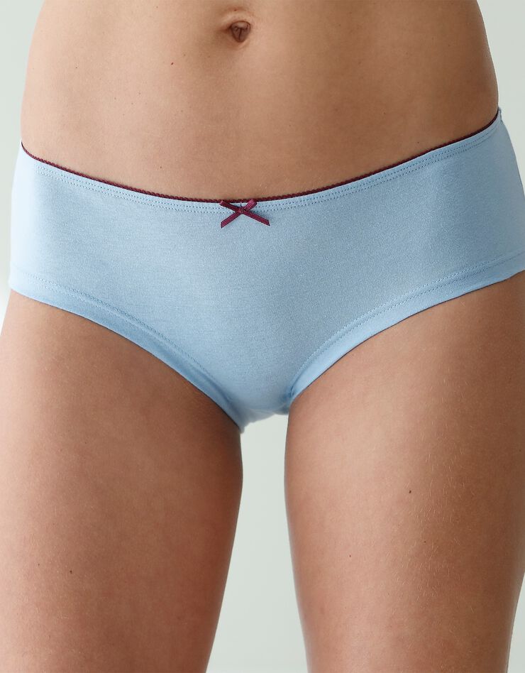 Shorty coton imprimé "fleur de Lys" - lot de 4 (émeraude / bordeaux) Shorty coton imprimé "fleur de Lys" - lot de 4 (émeraude / bordeaux)