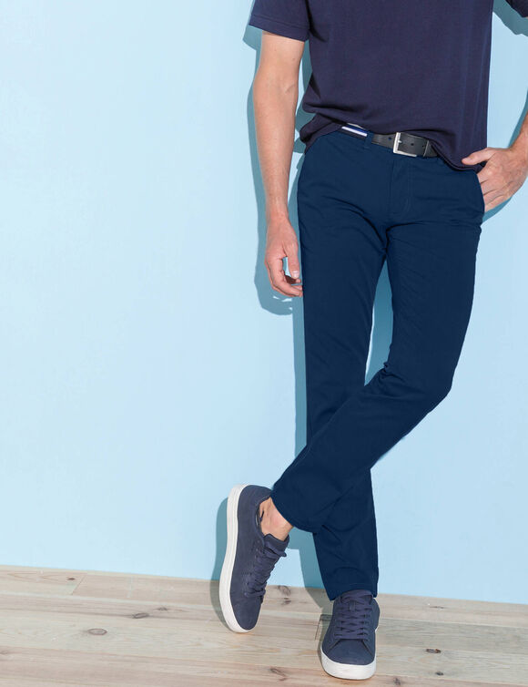 Pantalon chino toile sergé (marine)
