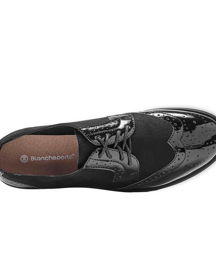 Derbies vernis bi-matière (noir) Derbies vernis bi-matière (noir)