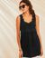 Tunique plastron macramé (noir)