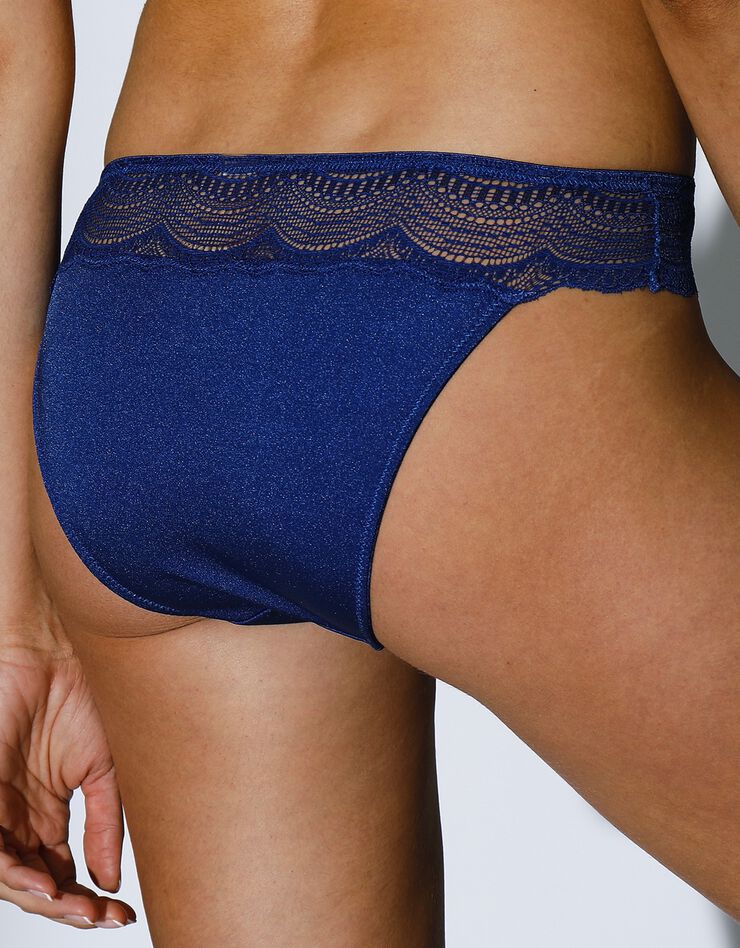 Culotte dentelle et satin Nauta- forme midi (bleu) Culotte dentelle et satin Nauta- forme midi (bleu)