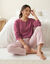T-shirt pyjama blousant manches longues  (bois de rose)