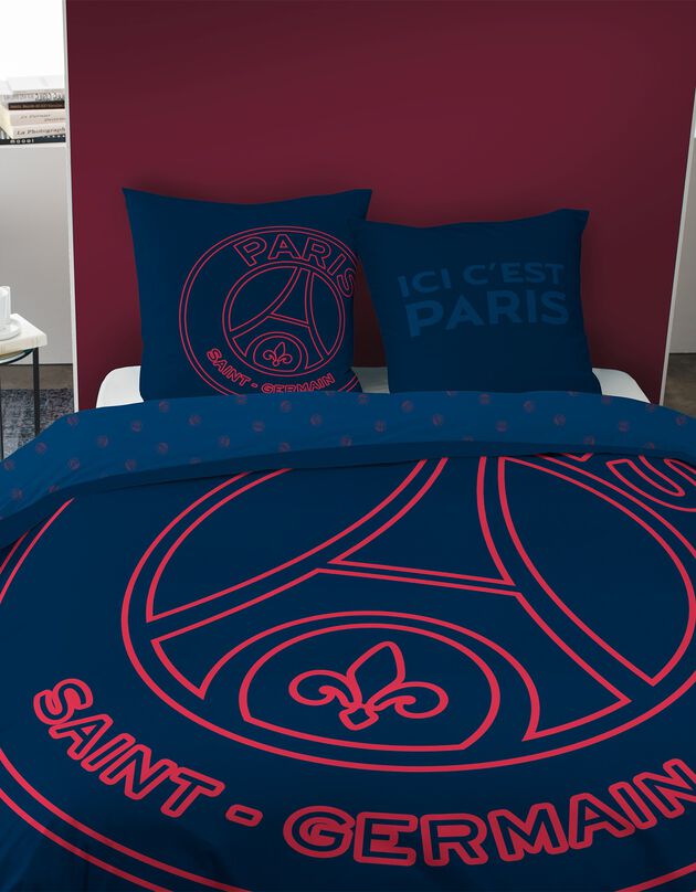 Parure de lit Paris Saint Germain® - coton (bleu marine)
