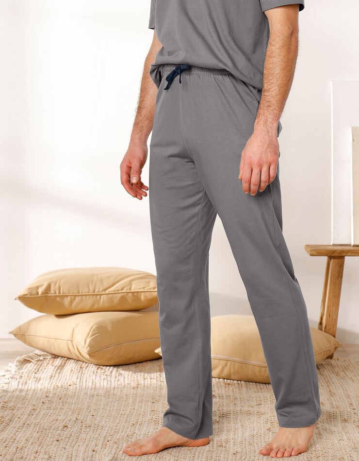 Pantalon pyjama gris foncé (gris foncé)