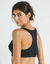 Soutien-gorge microfibre unie spécial sport, zippé devant - sans armatures (noir)