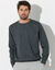Sweat molleton col rond (anthracite chiné)