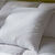 Oreiller duvet et plumettes enveloppe coton antitaches - 800g (blanc)