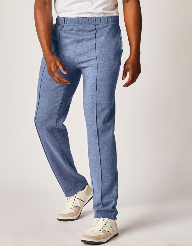 Pantalon loisirs molleton (bleu jean)