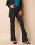 Legging bootcut uni, taille élastiquée (noir)