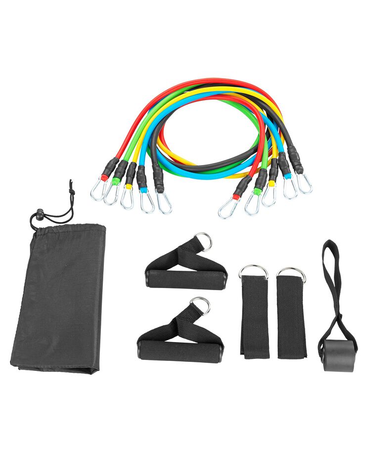 Ensemble fitness avec bandes de résistance (multicolore)