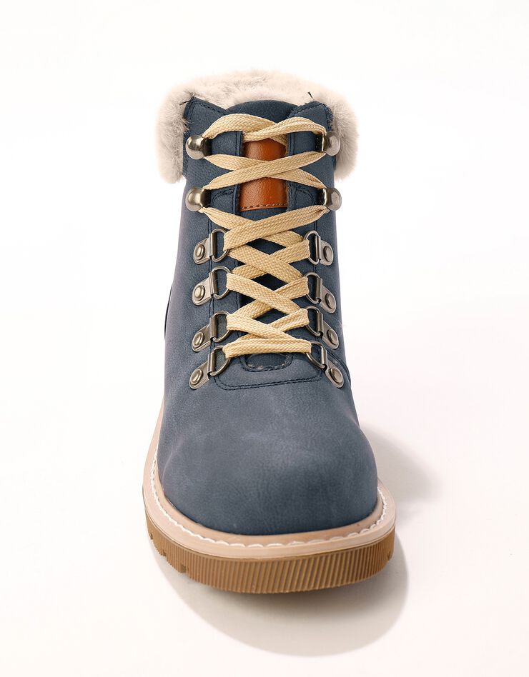 Boots col fourré esprit montagne - marine (marine)