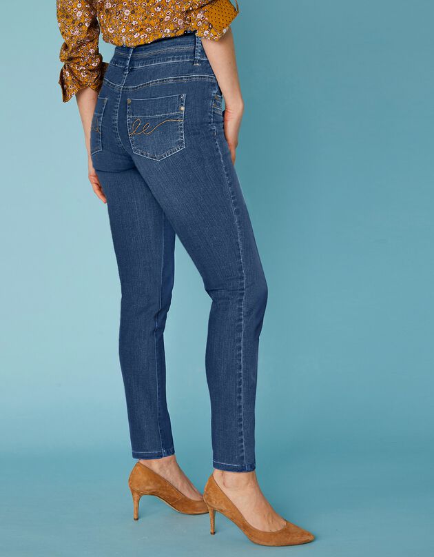 Jean coupe 7/8ème fuselée stretch (stone)